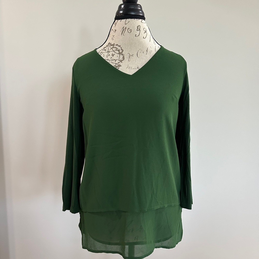 Michael Kors Green Blouse with Chic Design